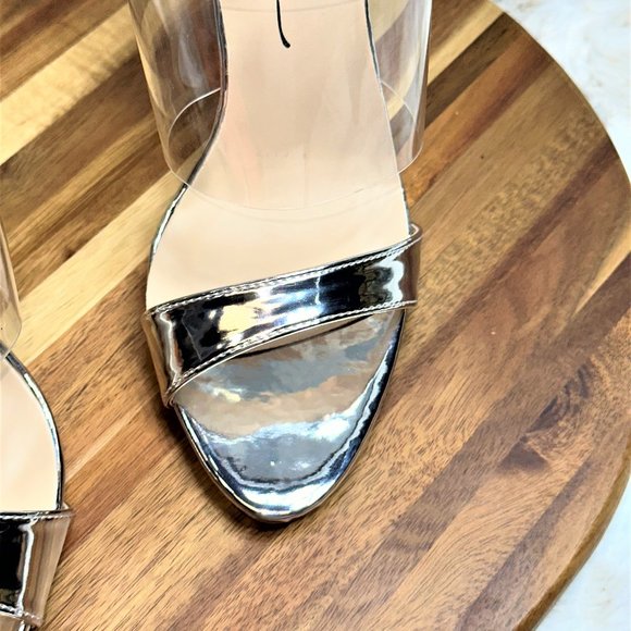 * So Me Sexy Silver Strap 5" Slim Stiletto Heel - Picture 8 of 10